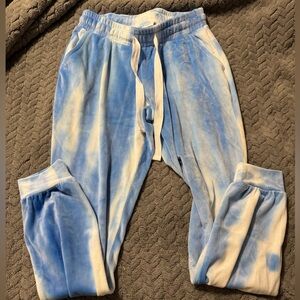 True Craft Blue/Wht Joggers New w/ Pockets. Polyester/Spandex Sz S